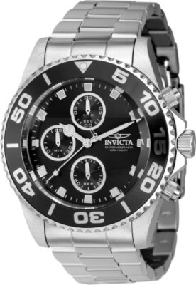 Men's 43405 Pro Diver  Quartz Chronograph Black Dial Watch