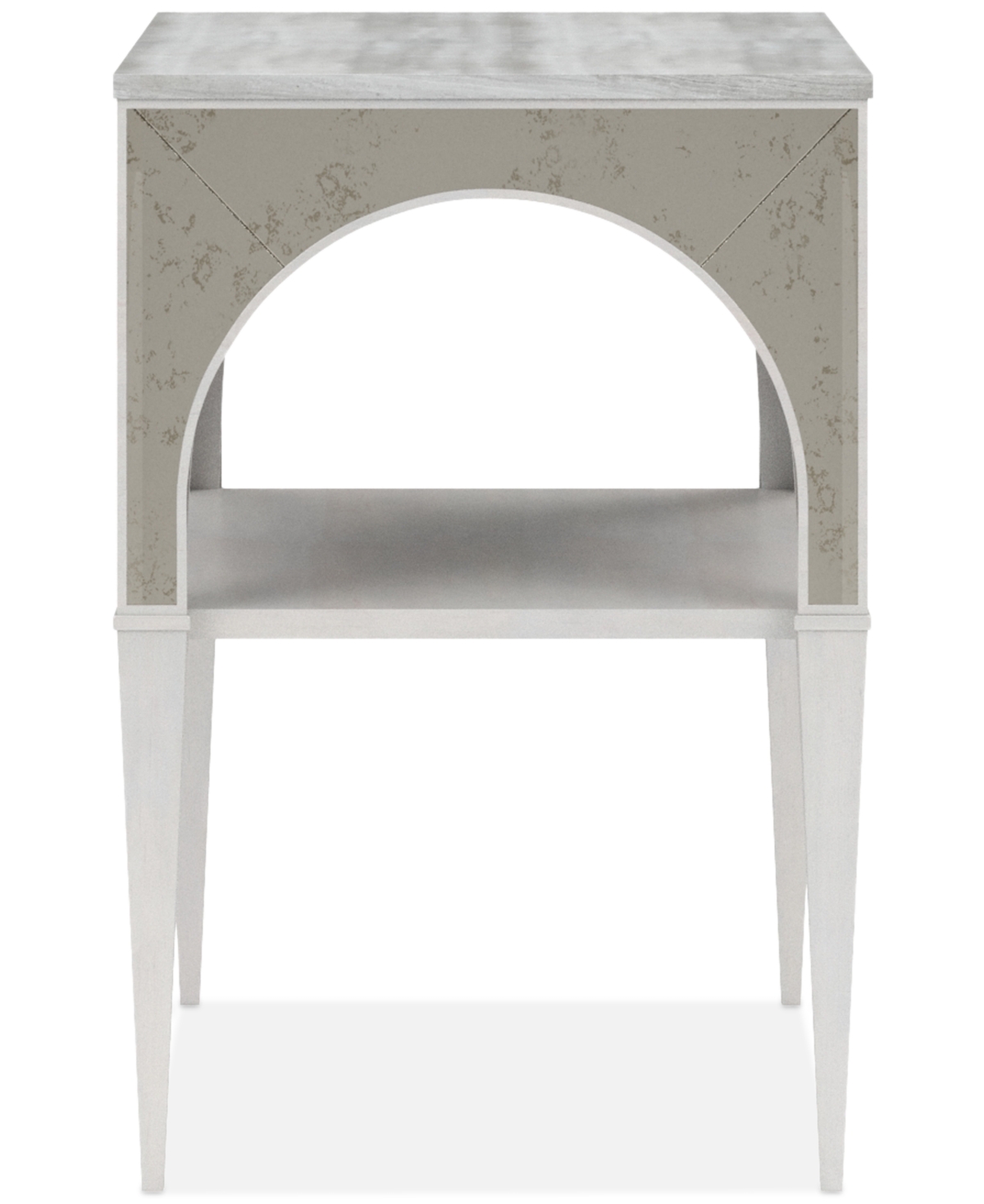 Macy's Mezzanine Night Table In Light Grey