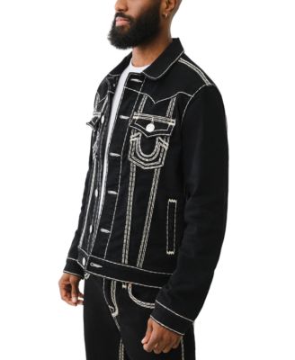 True Religion Men's Jimmy Super Q Topstitched Jacket - Macy's