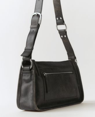 Women's Metallic Details Leather Bag