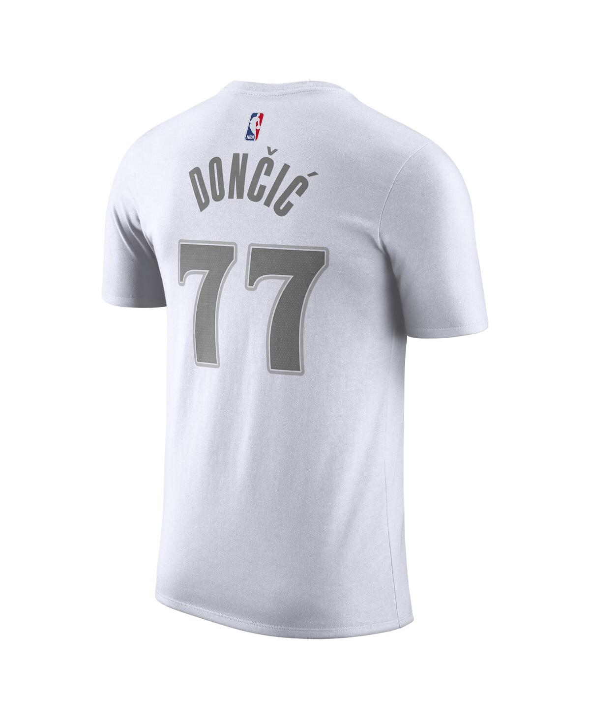 Nike Men'sLuka Doncic Dallas Mavericks 2024/25 City Edition Name Number T-Shirt - White