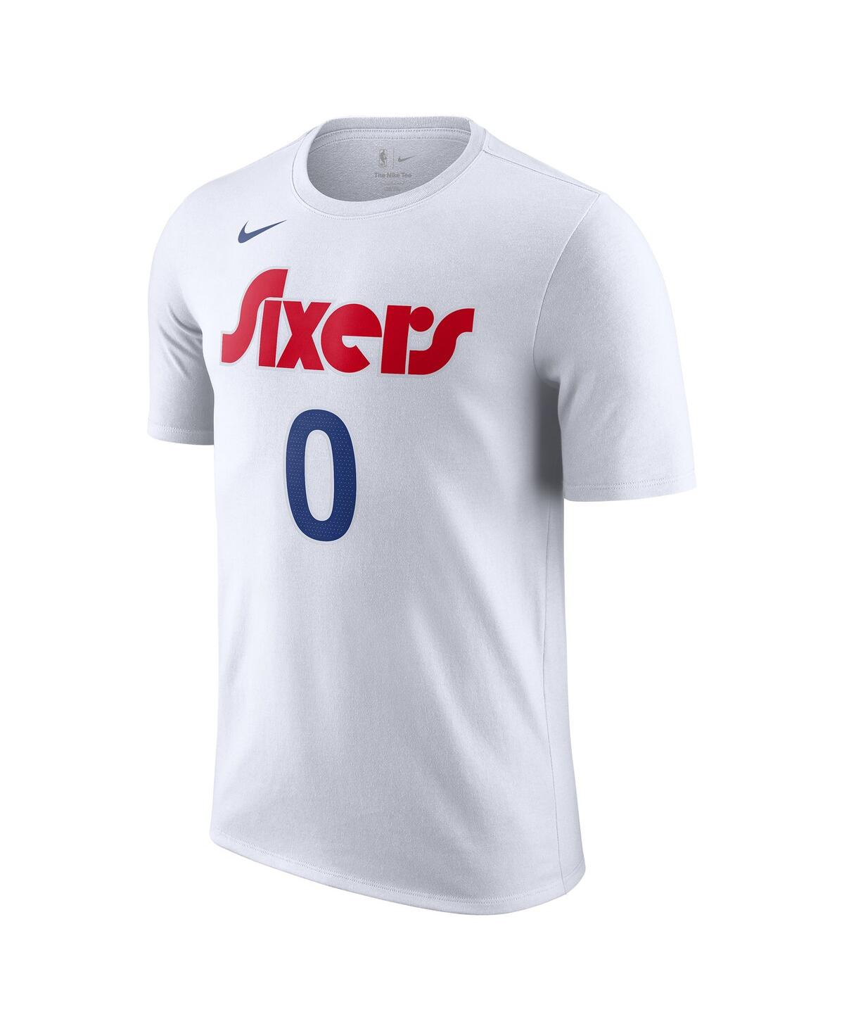 Nike Men'sTyrese Maxey Philadelphia 76ers 2024/25 City Edition Name Number T-Shirt - White