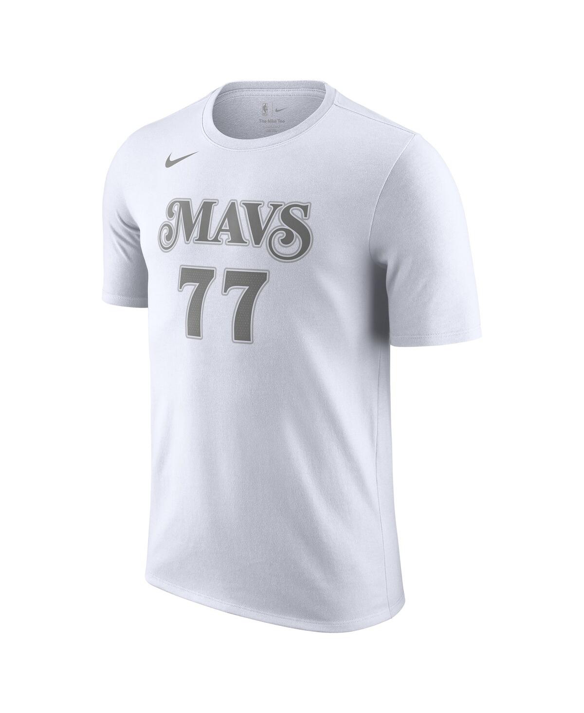 Nike Men'sLuka Doncic Dallas Mavericks 2024/25 City Edition Name Number T-Shirt - White