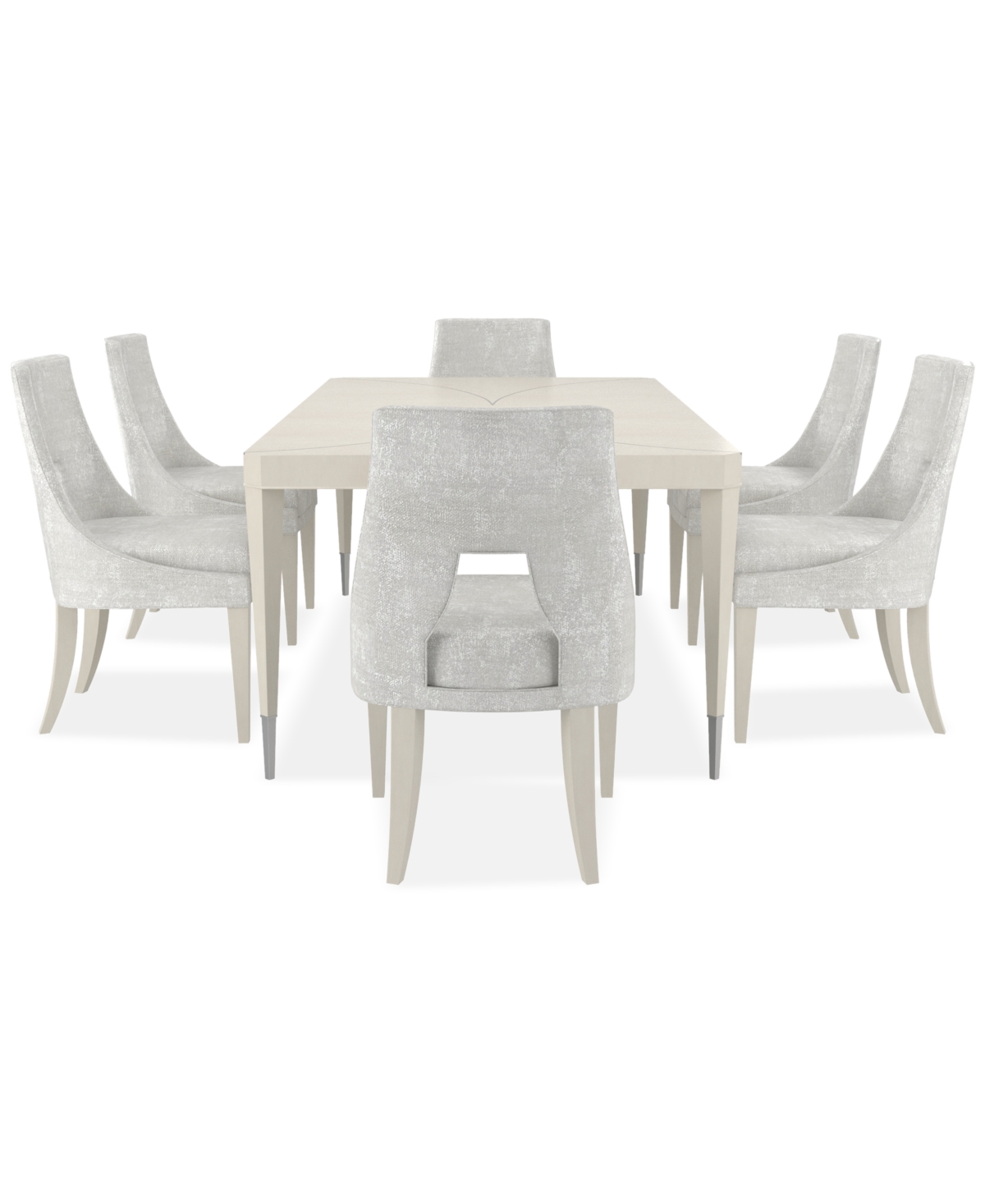 Macy's Mezzanine 7-pc. Dining Set (rectangular Table & 6 Side Chairs) In No Color