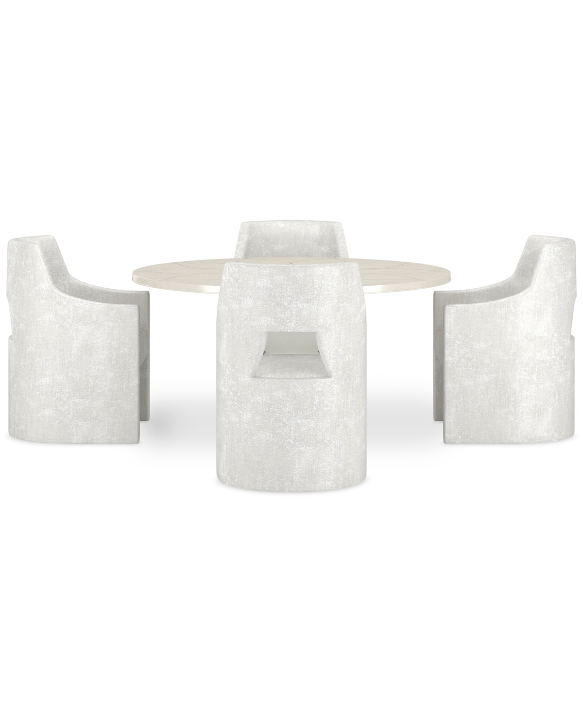 Macy's Mezzanine 5-pc. Dining Set (round Table & 4 Host Chairs) In No Color