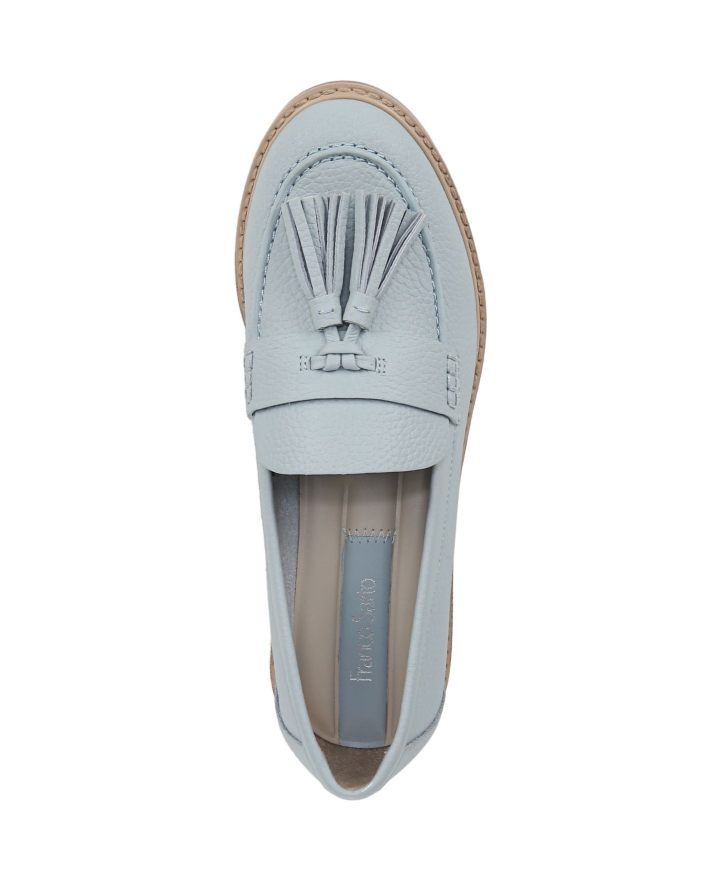 Женские туфли Franco Sarto Carolyn Low Profile Tassel, цвет: Мягкий синий кожаный — фото 4