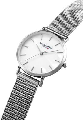 Women's Watch Round case 33mm Two-Tone Stainless Steel Bracelet Victoria Hyde