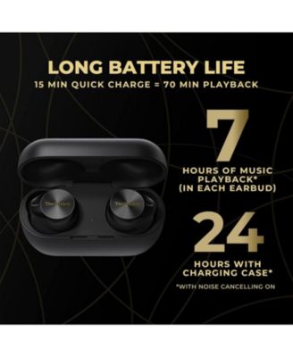 Technics Premium Hi-Fi True Wireless Bluetooth Earbuds with Advanced Noise Cancelling, 3 Device Multipoint Connectivity, Wireless Charging, Hi-Res Audio + Enhanced Calling - EAH-AZ80-K (Black