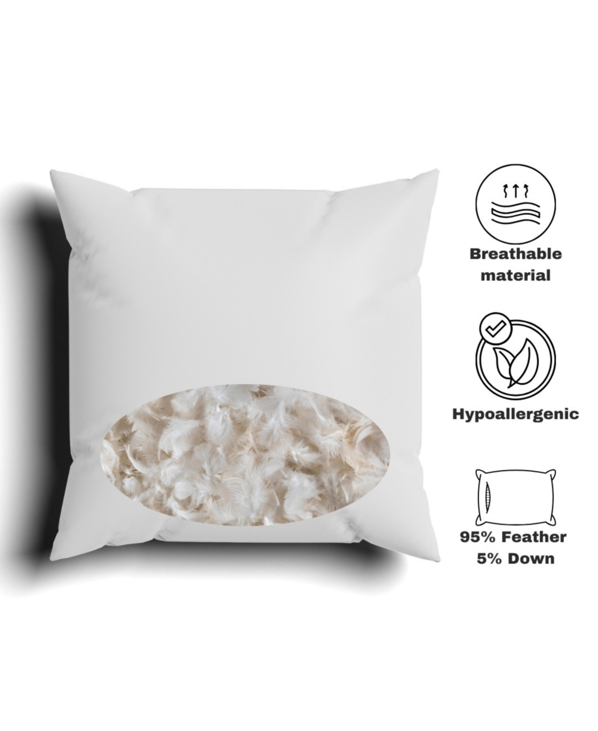 Ihi Home Highland Mist Mohair Pillow, Multicolor, 20