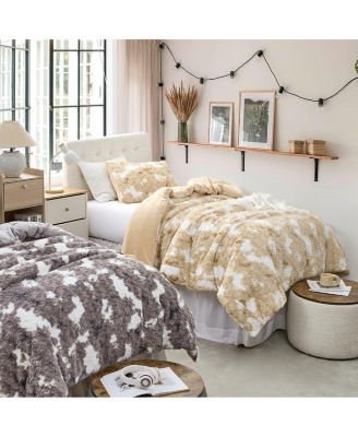 Puppy Love - Coma Inducer Oversized Comforter Set - Tan and White
