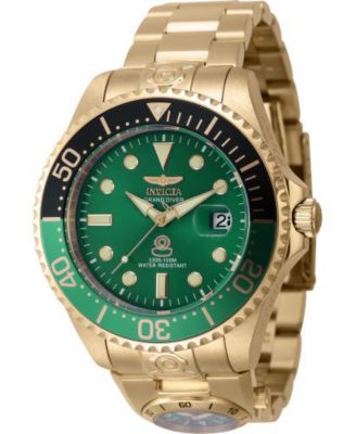 Men's 45818 Pro Diver Quartz 3 Hand Green Dial Watch