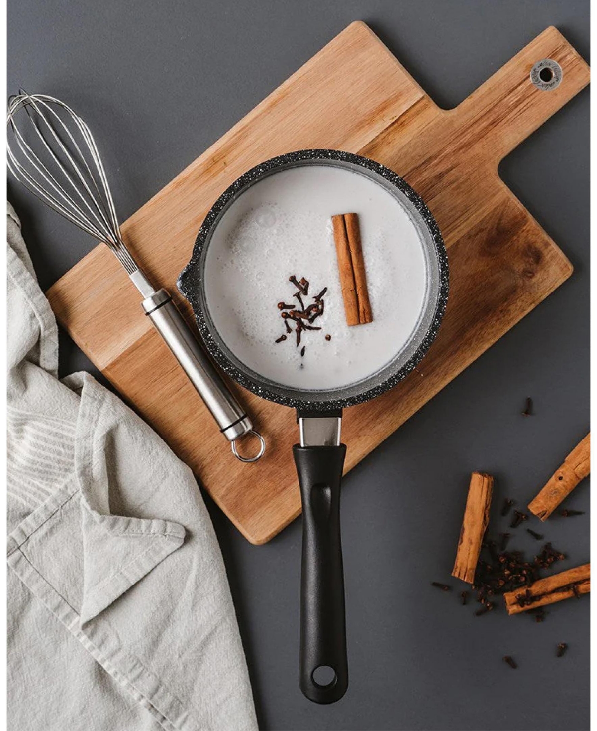 CUISINE::PRO STONE 1QT CAST ALUMINUM MILKPAN