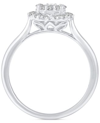 Diamond Engagement Ring (1/2 ct. t.w) in 14k White Gold