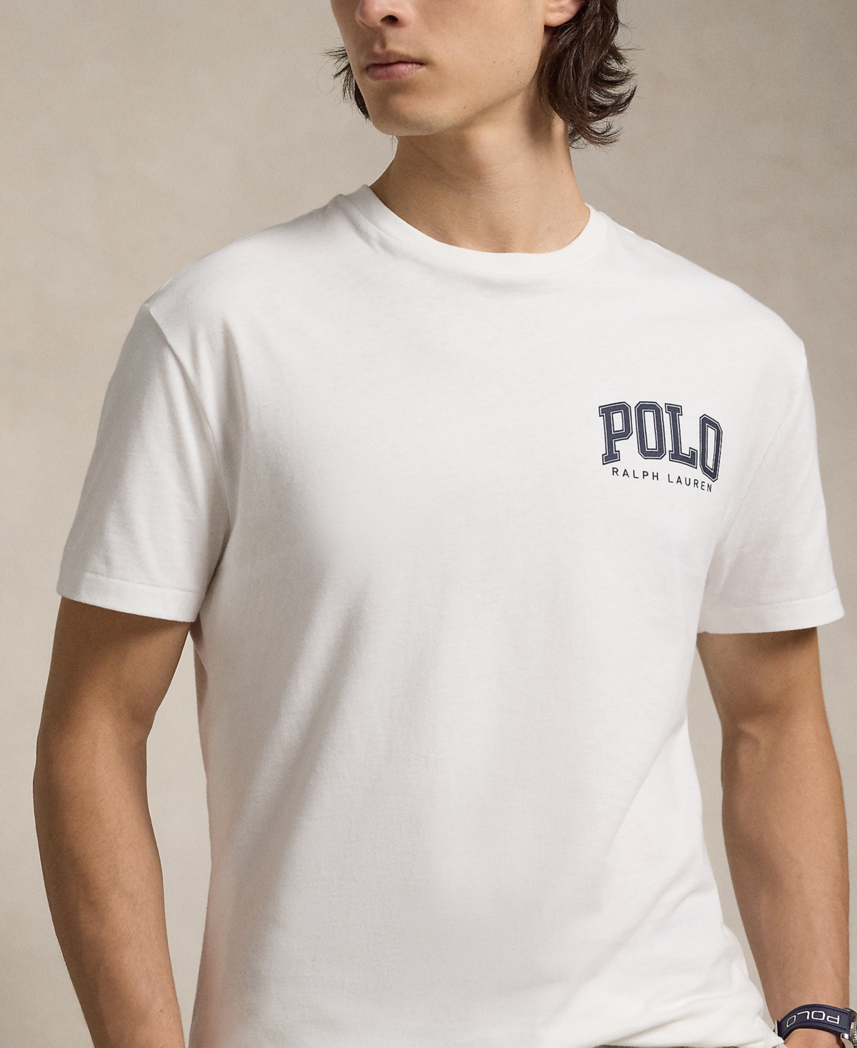 Polo Ralph Lauren Classic Fit Logo Jersey T-shirt In White