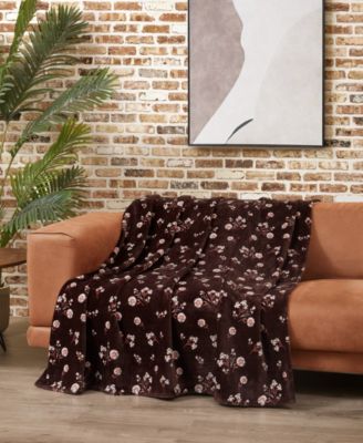 Daisy Floral Cozy Plush Throw, 50" x 70"