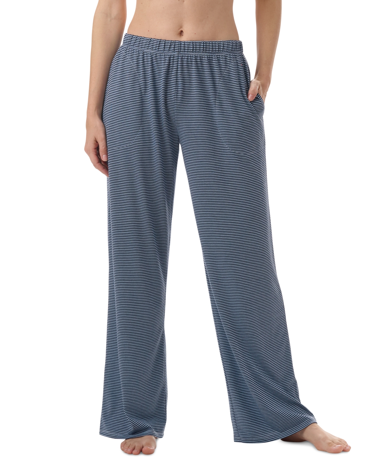 Tommy Hilfiger Women's Elastic-waist Pajama Pants In Feeder Stripe
