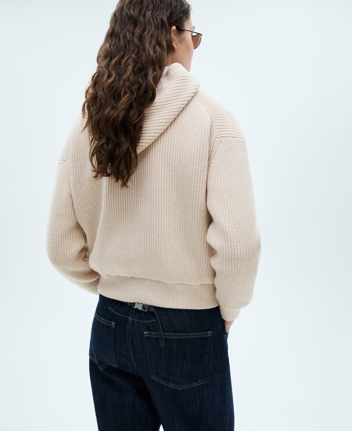 Mango Women's Knitted Hooded Jacket