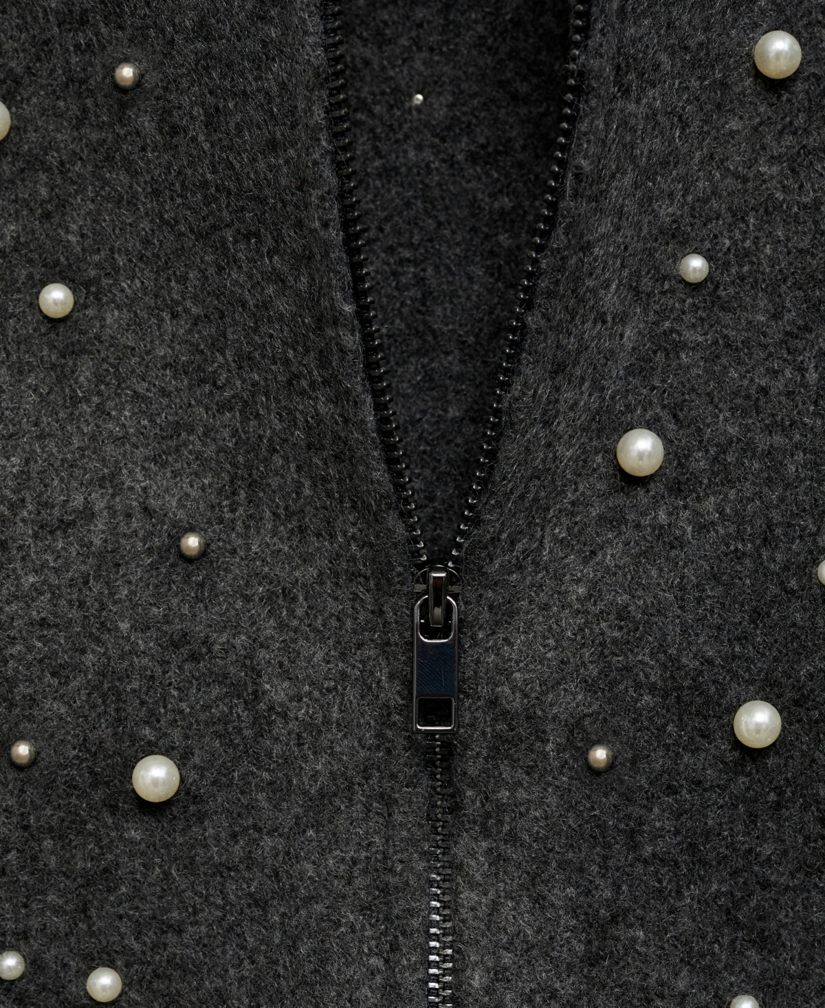 Mango Women's Cultivated Pearl Details Knitted Jacket