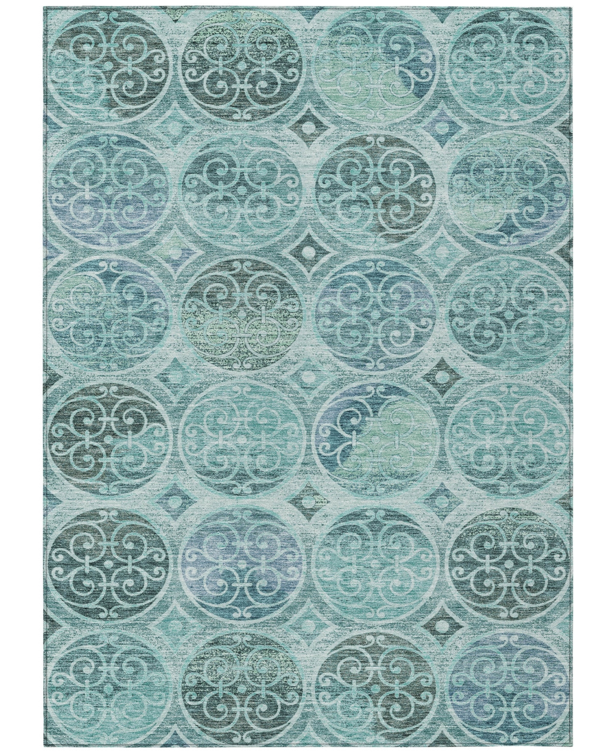 Addison Chantille Acn738 5'x7'6" Area Rug In Teal