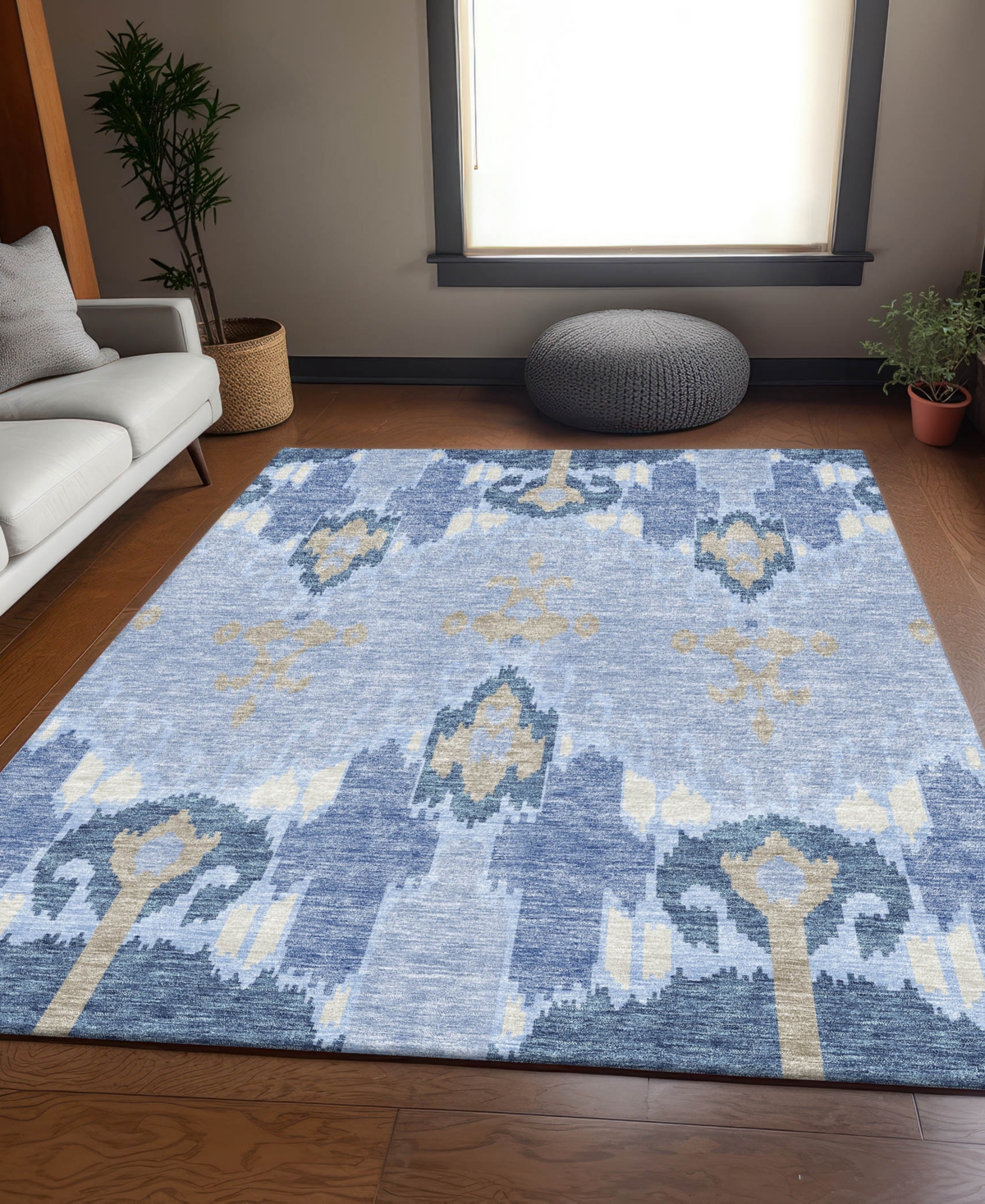 Addison Chantille Machine Washable Acn748 2'6"x3'10" Area Rug In Mist