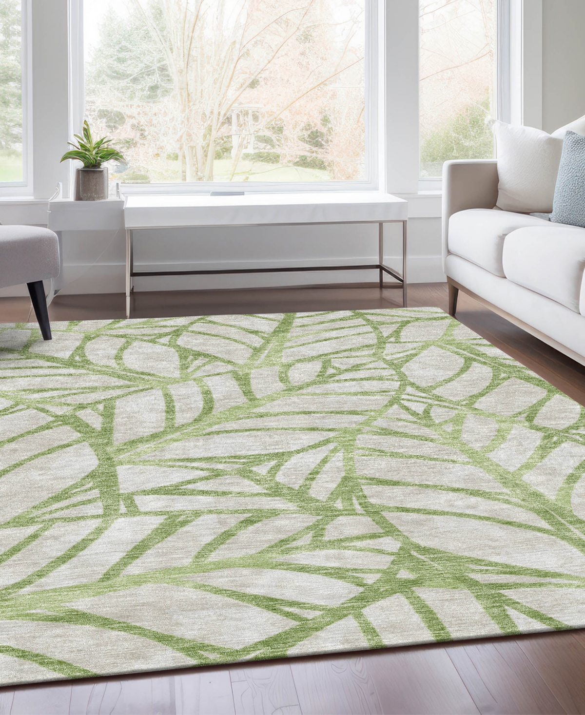 Addison Chantille Acn741 2'6"x3'10" Area Rug In Sage