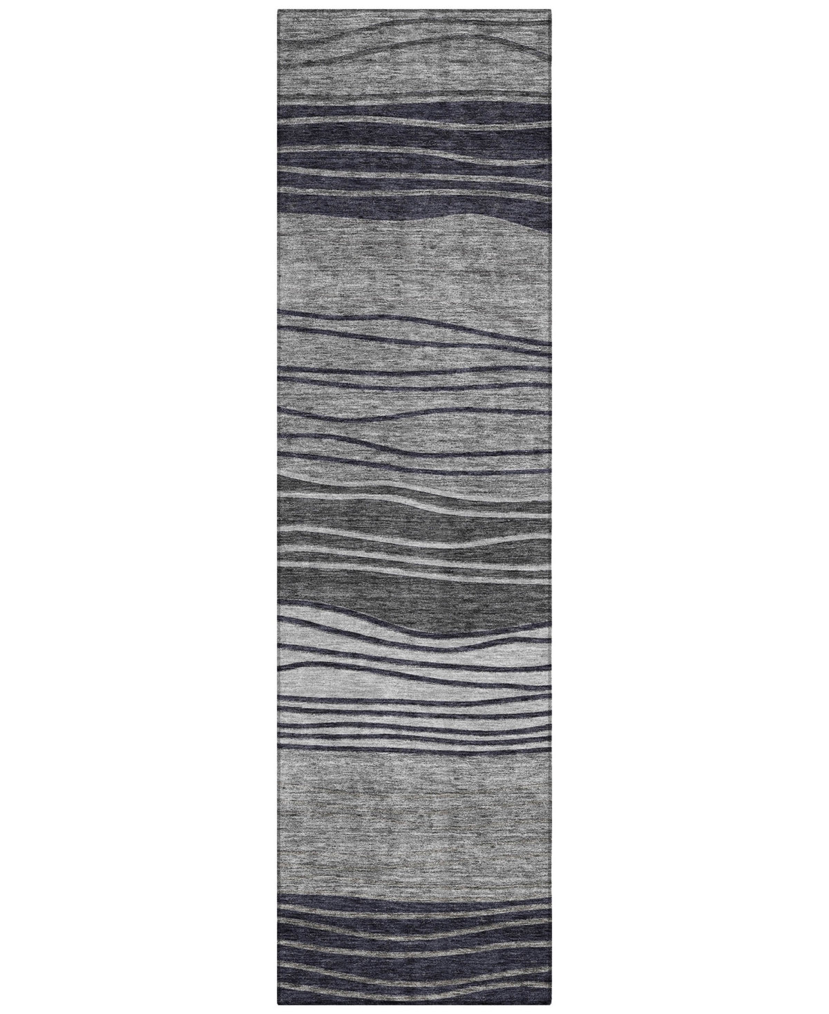 Addison Chantille Acn735 2'3"x7'6" Runner Area Rug In Gray