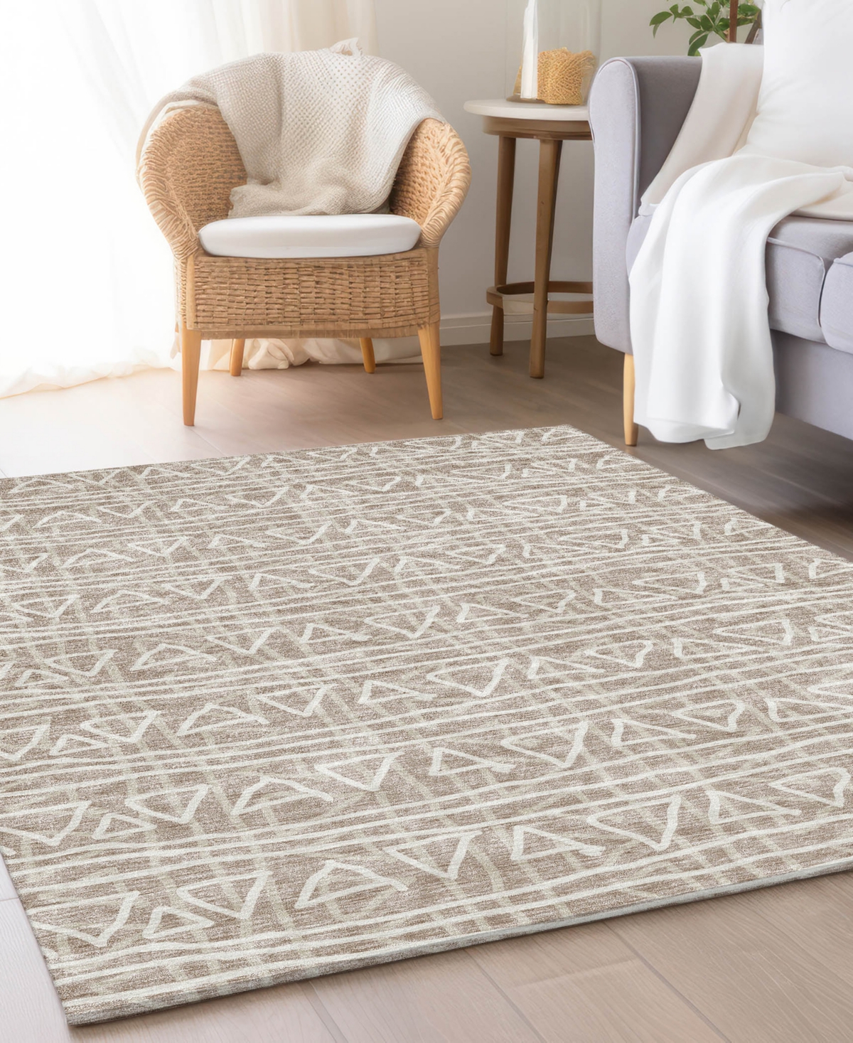 Addison Chantille Acn730 9'x12' Area Rug In Taupe