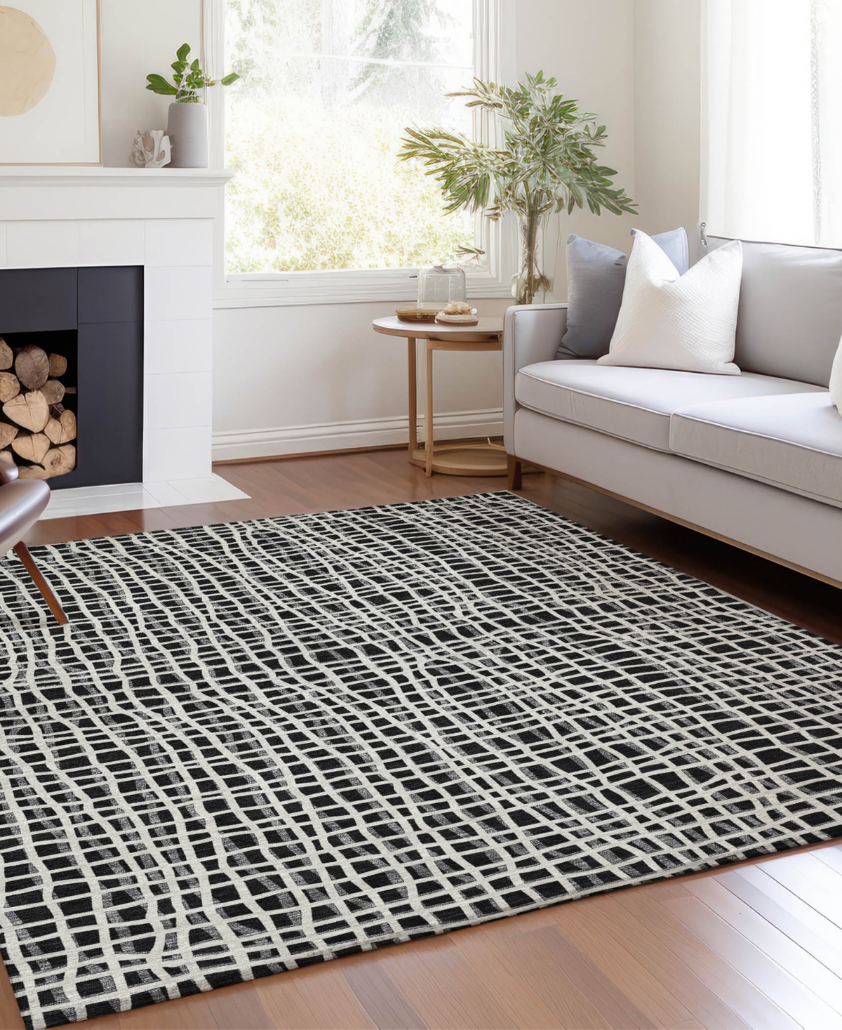 Addison Chantille Acn729 8'x10' Area Rug In Black