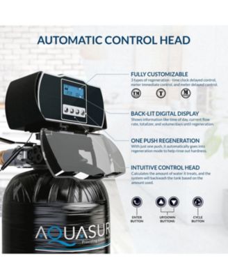 Harmony Series | 64,000 Grains Water Softener with 10&amp;quot; Sediment/Carbon/Zinc Triple Purpose Whole House Water Filter