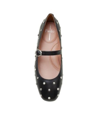 MILLIE Crystal Stud Mary Jane Flats