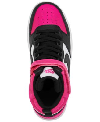 Nkch5/29 2枚 Nike Big Girls Court Borough Mid 2 Stay-Put Closure Casual