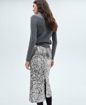 Women's Sequin Midi Skirt