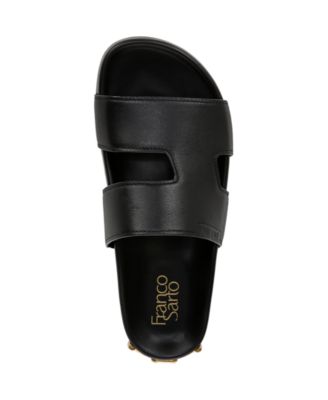 Britt Open Toe Leather Slide Sandals