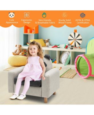 Kids Sofa with Armrest and Thick Cushion