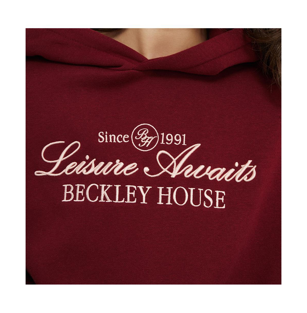 Cotton On Women's Classic Fleece Graphic Hoodie -/ sangria