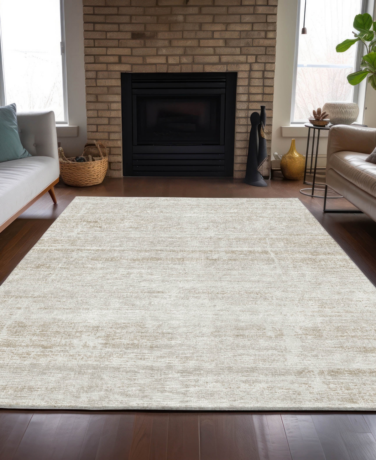 Addison Chantille Acn747 9'x12' Area Rug In Ivory
