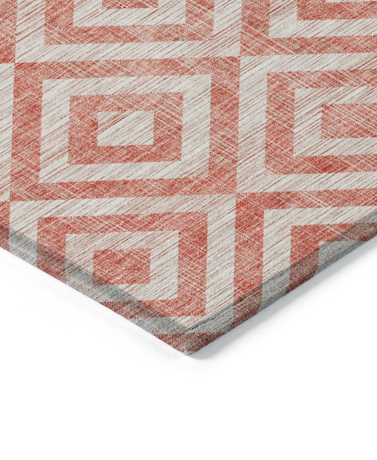 Addison Chantille Acn733 5'x7'6" Area Rug In Salmon