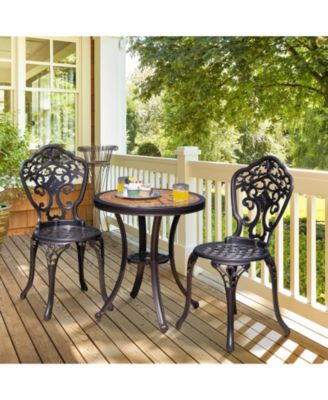 3-Piece All-Weather Cast Aluminum Patio Bistro Set