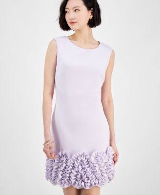 Ruffled-Hem Sheath Dress 