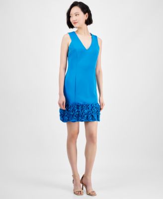 Donna Ricco - Ruffle-Hem Sheath Dress