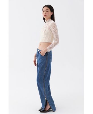 Women's Corset-Look Lace Blouse