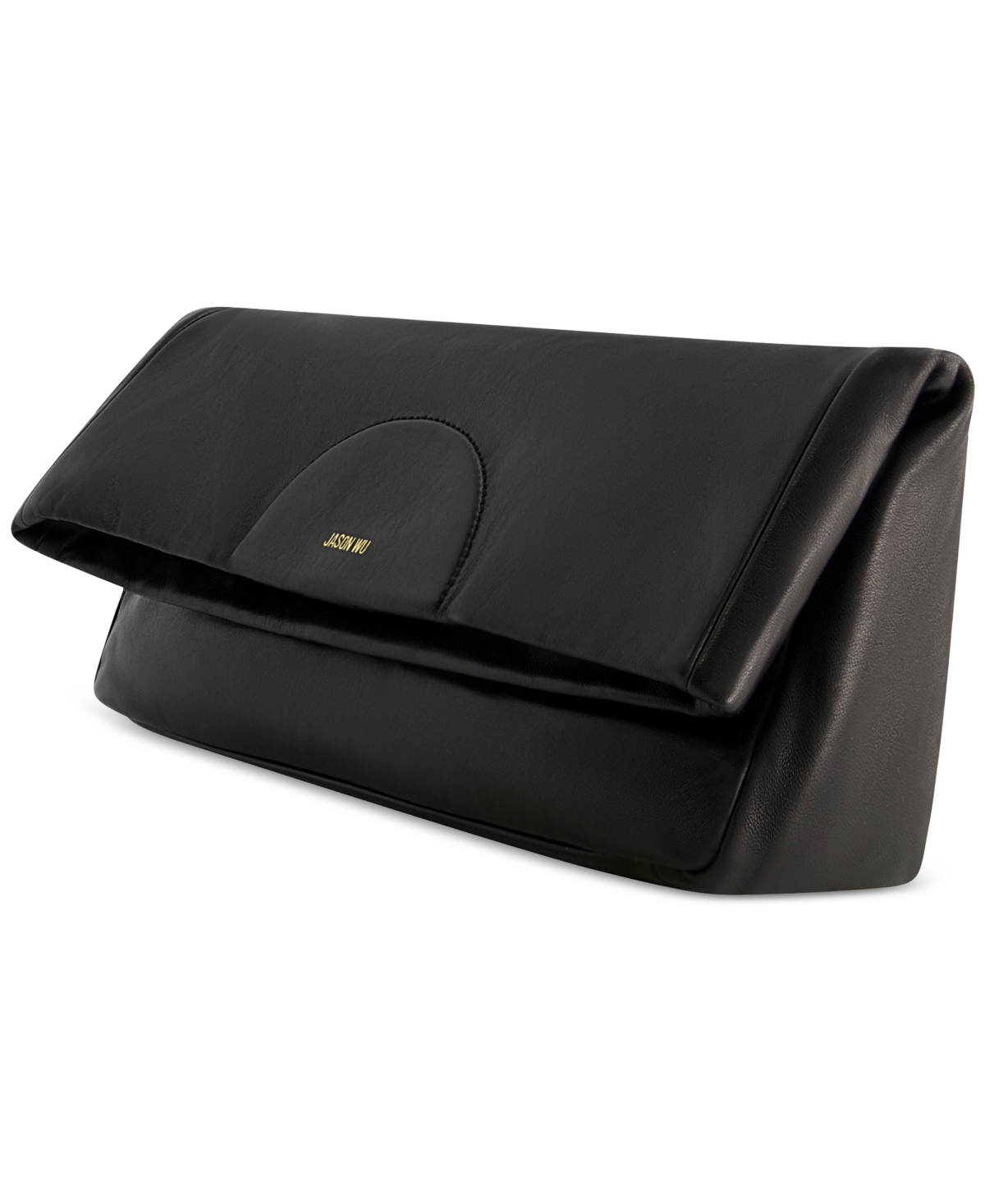 JASON WU DUVET LARGE LEATHER FOLD OVER CLUTCH 