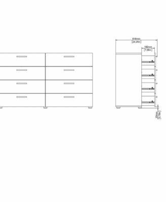 Austin 8 Drawer Double Dresser