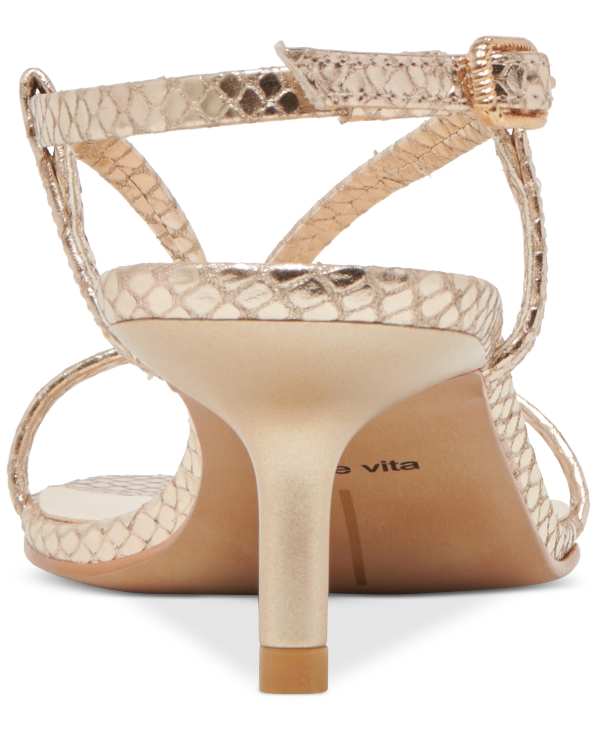 Dolce Vita Women's Laury Strappy Kitten-heel Dress Sandals In Champagne