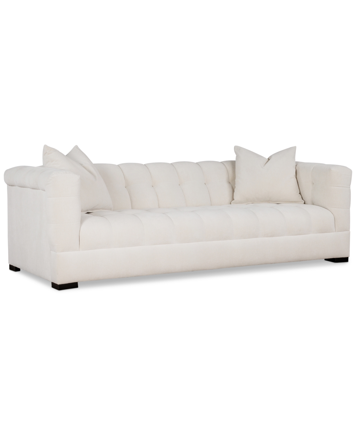 Macy's Elbeth Fabric Estate Sofa, Exclusively At  In Alabaster