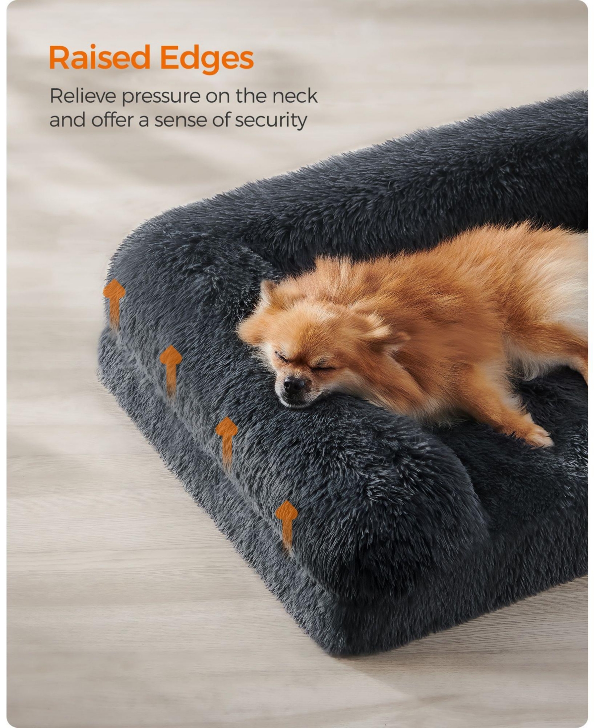 Slickblue Orthopedic Dog Sofa Bed for Medium Dogs – Waterproof Pet Bed with Removable Washable Cover