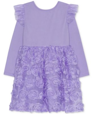 Toddler & Little Girls Sweet Rapunzel Long-Sleeve Dress