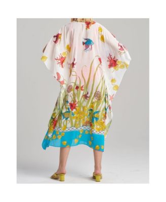 Women's AQUATIC Caftan with Beads