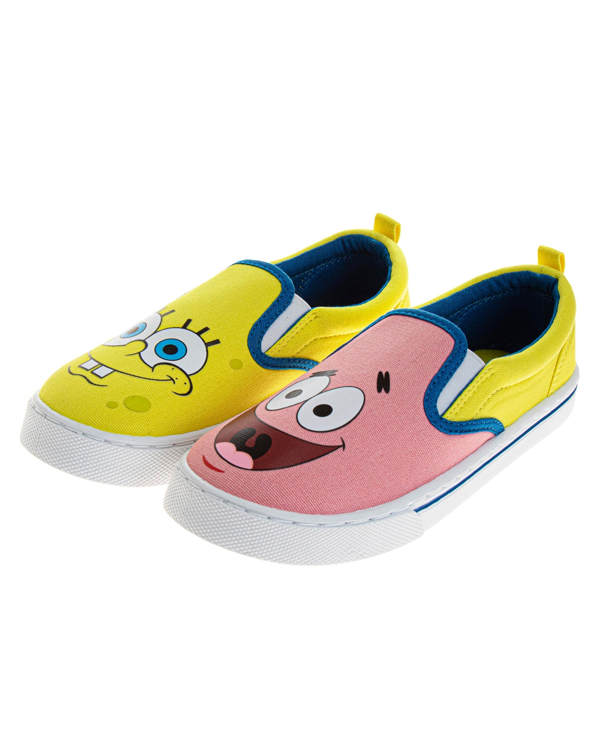 Nickelodeon Little And Big Kids Slip On Low Top Canvas Sneakers In Yellow