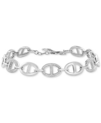EFFY&reg; Diamond Pav&eacute; Mariner Link Bracelet (1/2 ct. t.w.) in Sterling Silver